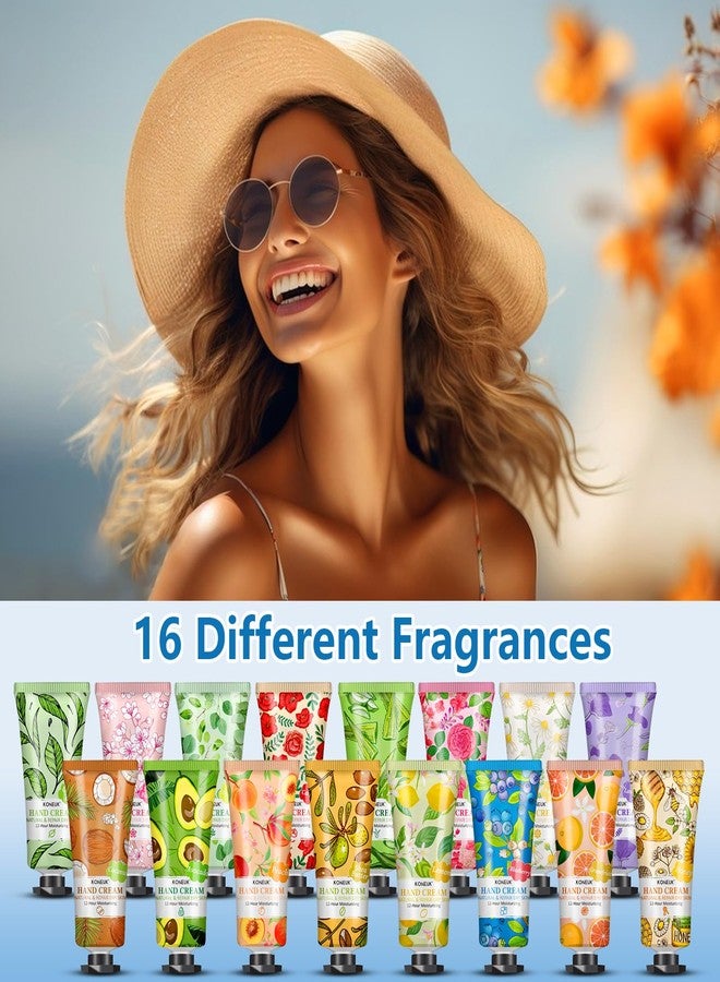 KONEUK 16 Pack Hand Cream Gifts Set, Bulk Hand Lotion Travel Size for Dry Cracked Hands, Hand Cream for Stocking Stuffers, Employee Appreciation Gifts, Christmas Gifts and Bridal Shower Gifts - Image 3